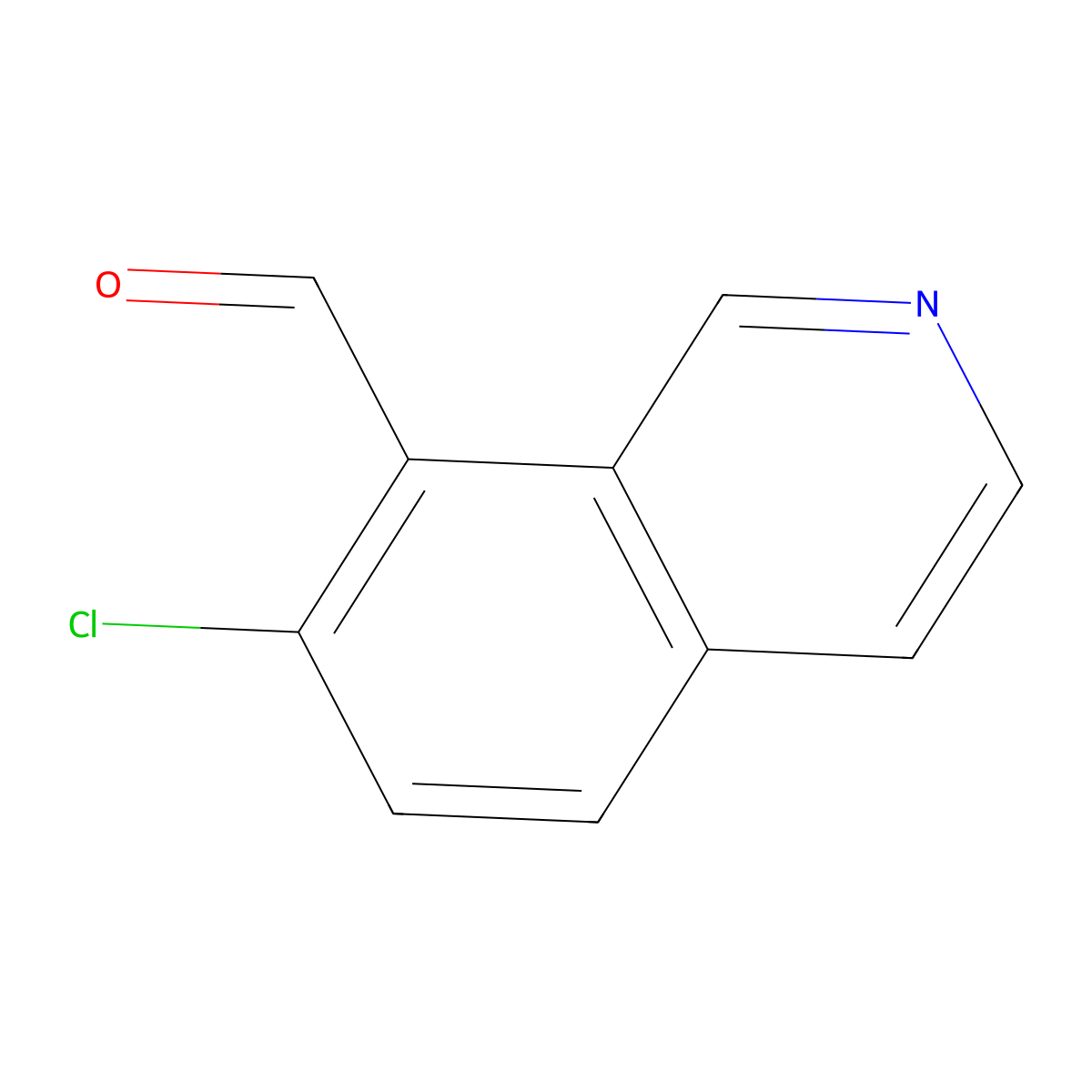 7-Chloroisoquinoline-8-carbaldehyde molecular structure, CAS 1416714-26-5