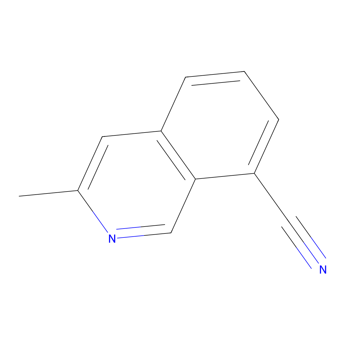 3-Methylisoquinoline-8-carbonitrile molecular structure, CAS 1416714-28-7