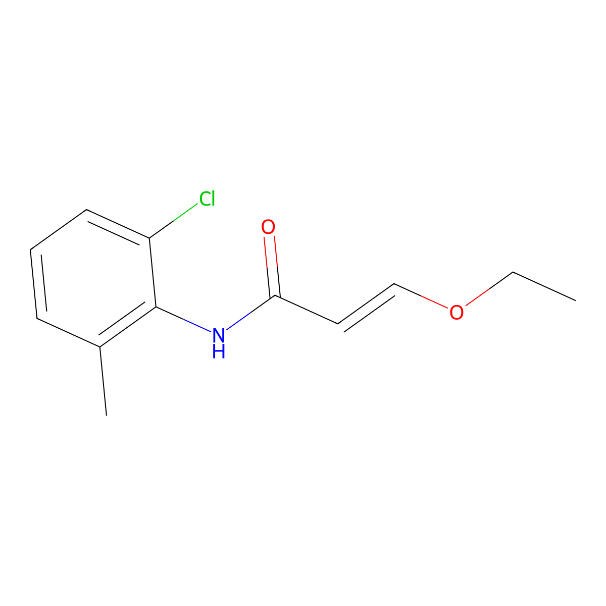 N-(2-Chloro-6-methylphenyl)-3-ethoxyacrylamide molecular structure, CAS 1416737-46-6