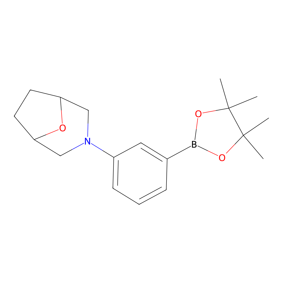 3-(3-(4,4,5,5-Tetramethyl-1,3,2-dioxaborolan-2-YL)phenyl)-8-oxa-3-azabicyclo[3.2.1]octane molecular structure, CAS 1416776-19-6