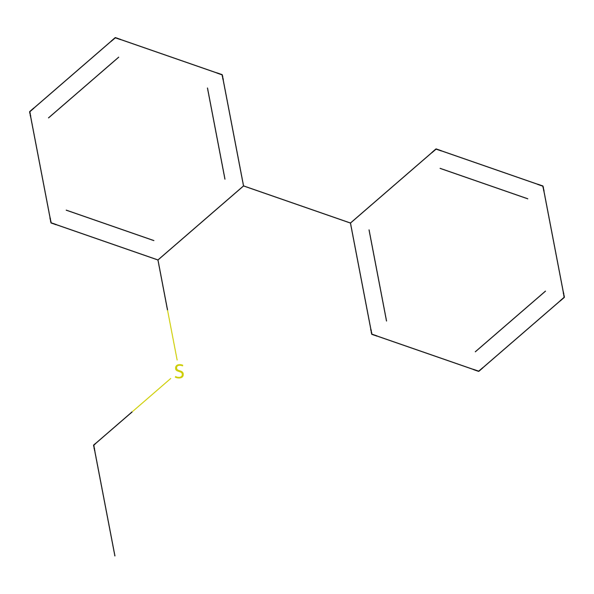 [1,1'-Biphenyl]-2-yl(ethyl)sulfane molecular structure, CAS 1416789-06-4