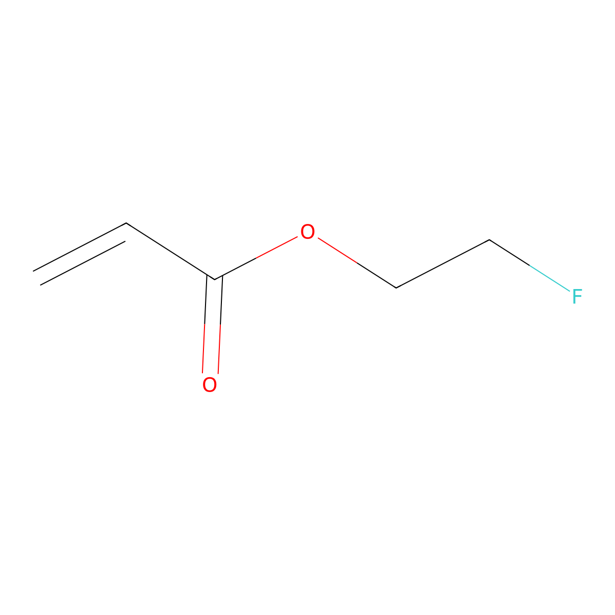 2-Fluoroethyl acrylate molecular structure, CAS 141680-53-7