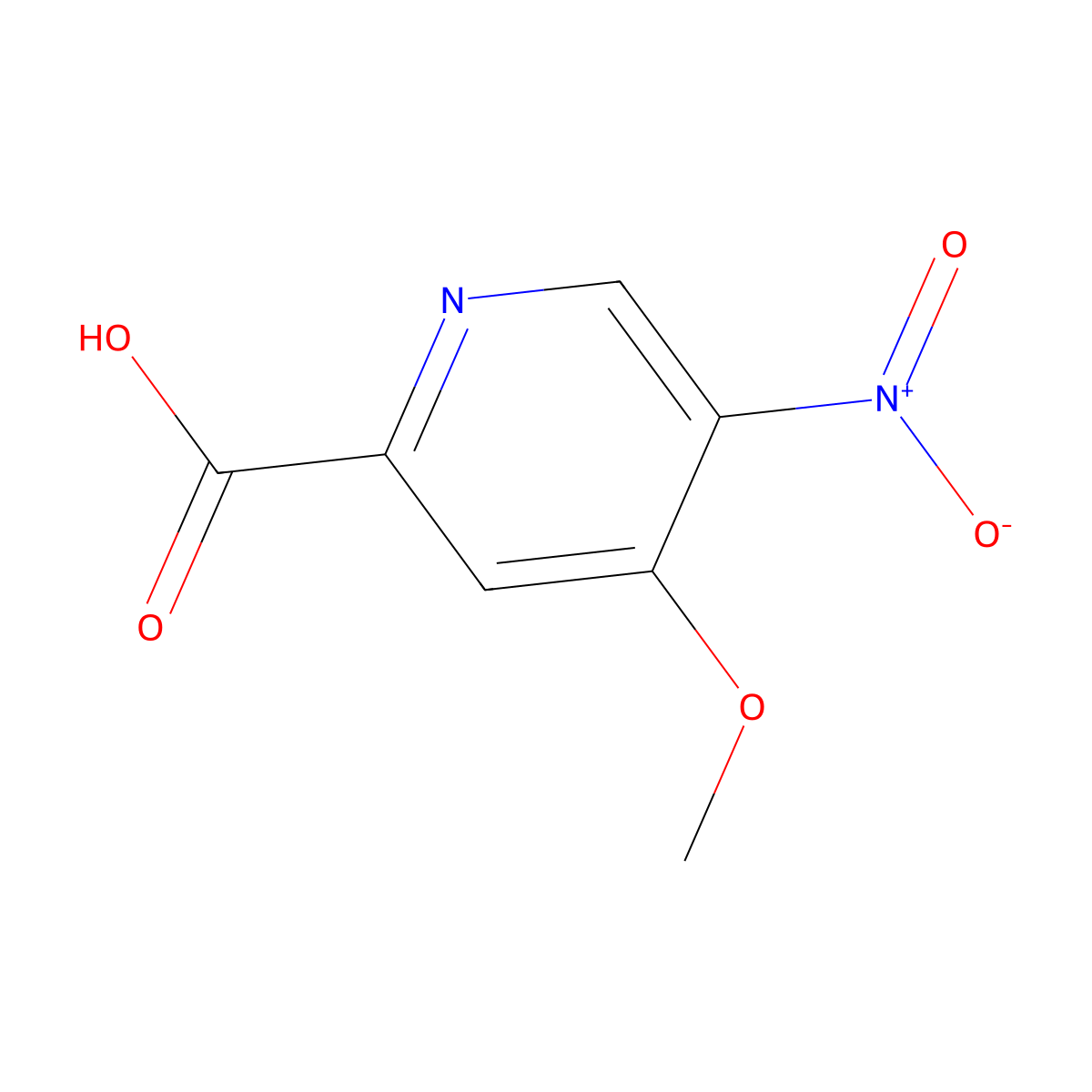 4-Methoxy-5-nitropicolinic acid molecular structure, CAS 1416801-26-7