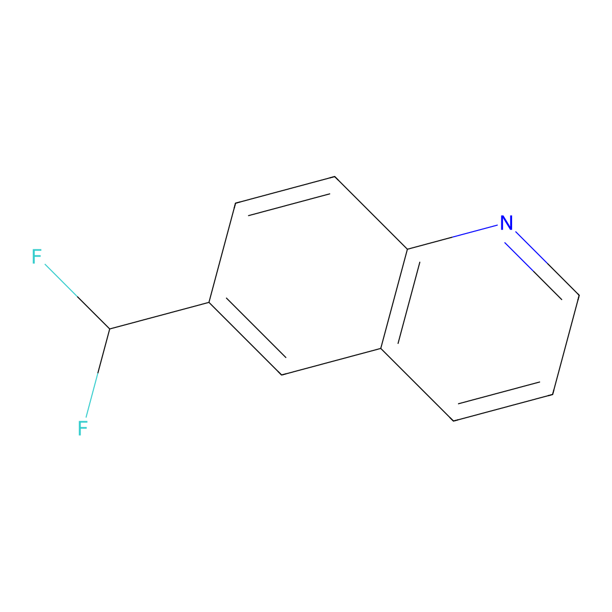 6-(Difluoromethyl)quinoline molecular structure, CAS 1416806-01-3