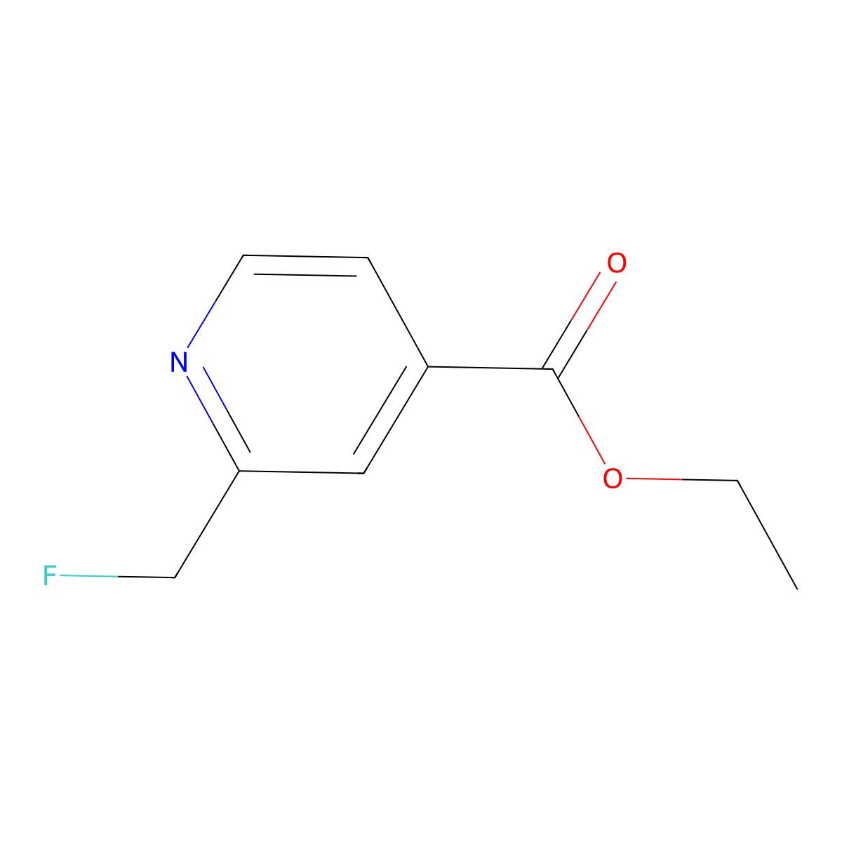 Ethyl 2-(Fluoromethyl)Isonicotinate molecular structure, CAS 1416821-86-7