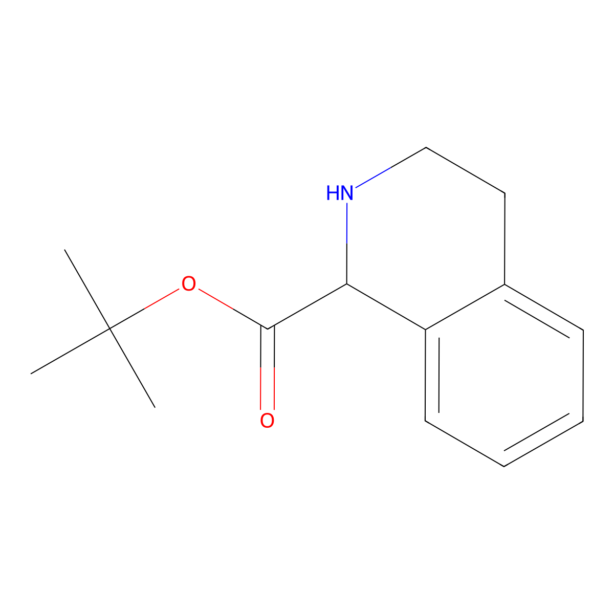 tert-butyl (1R)-1,2,3,4-tetrahydroisoquinoline-1-carboxylate molecular structure, CAS 1416846-58-6