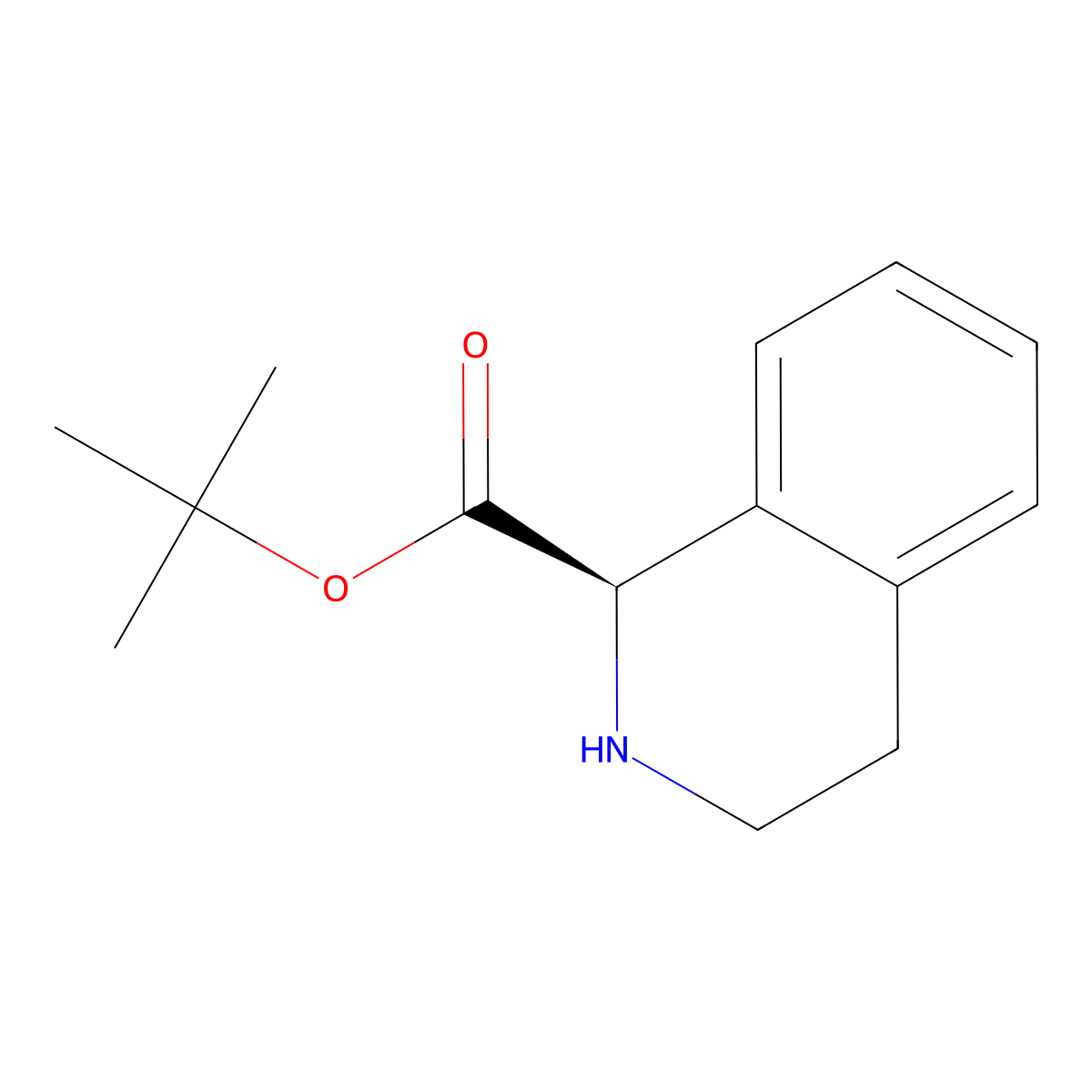 tert-butyl (1R)-1,2,3,4-tetrahydroisoquinoline-1-carboxylate molecular structure, CAS 1416846-58-6