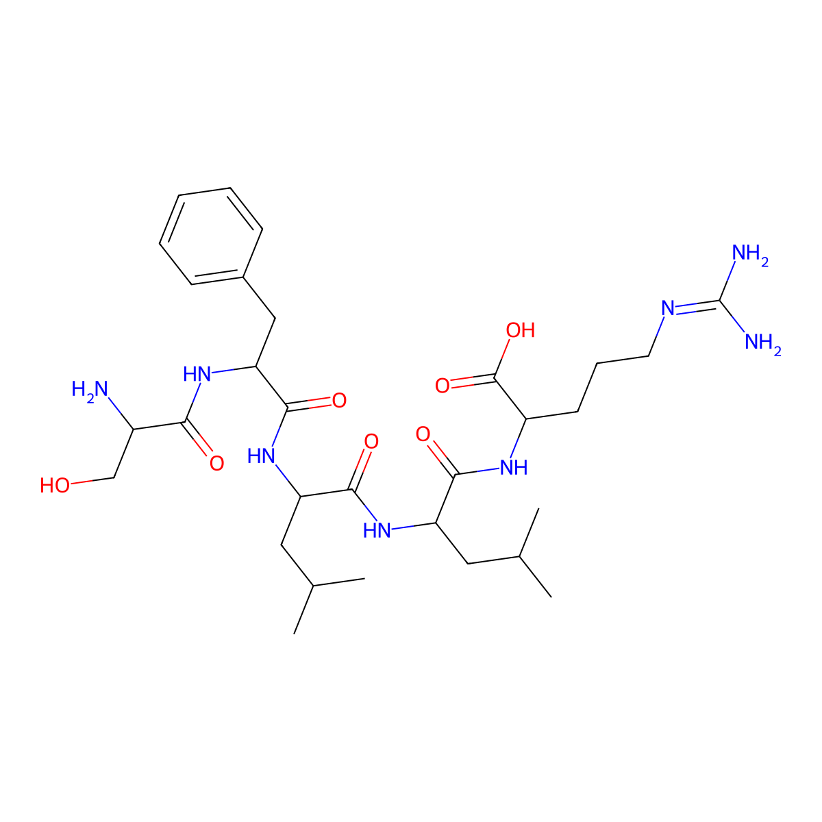 H-Ser-phe-leu-leu-arg-OH molecular structure, CAS 141685-53-2