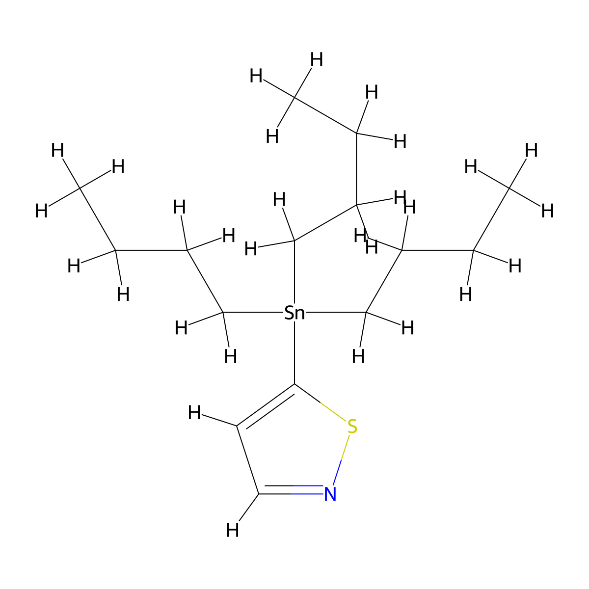 5-(Tributylstannyl)isothiazole molecular structure, CAS 1416853-22-9