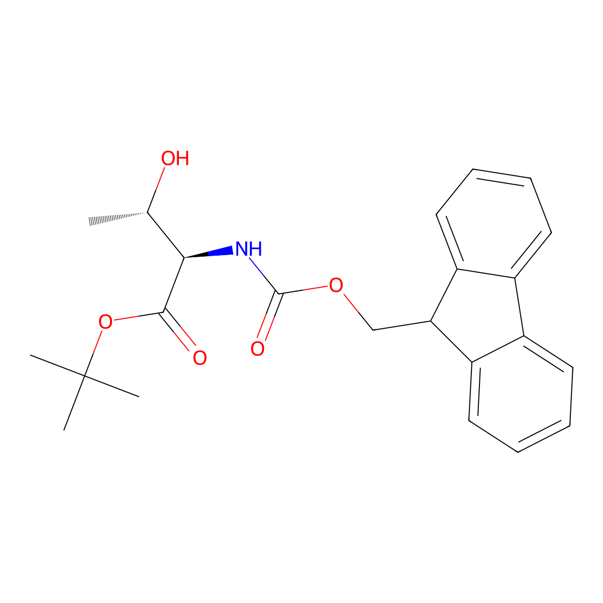 Fmoc-D-Thr-OtBu molecular structure, CAS 1416853-35-4