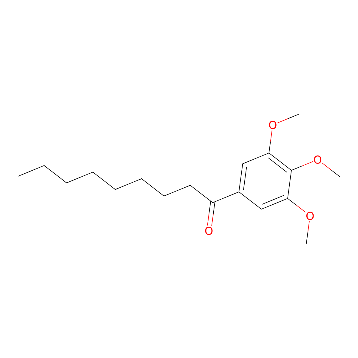 1-(3,4,5-Trimethoxyphenyl)nonan-1-one molecular structure, CAS 1416905-58-2