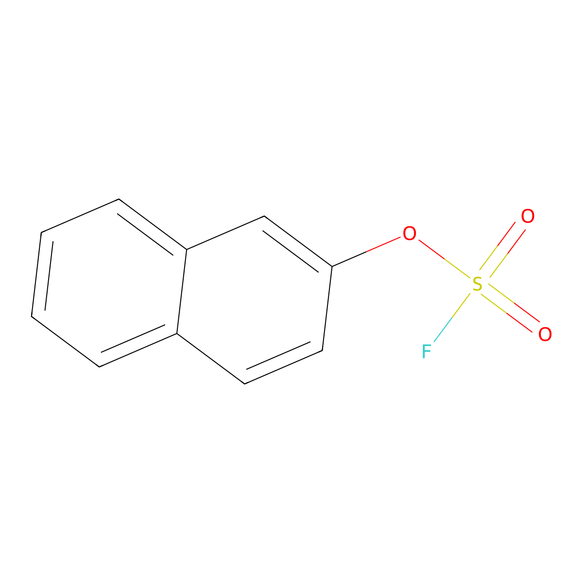 Naphthalen-2-yl sulfofluoridate molecular structure, CAS 141694-39-5