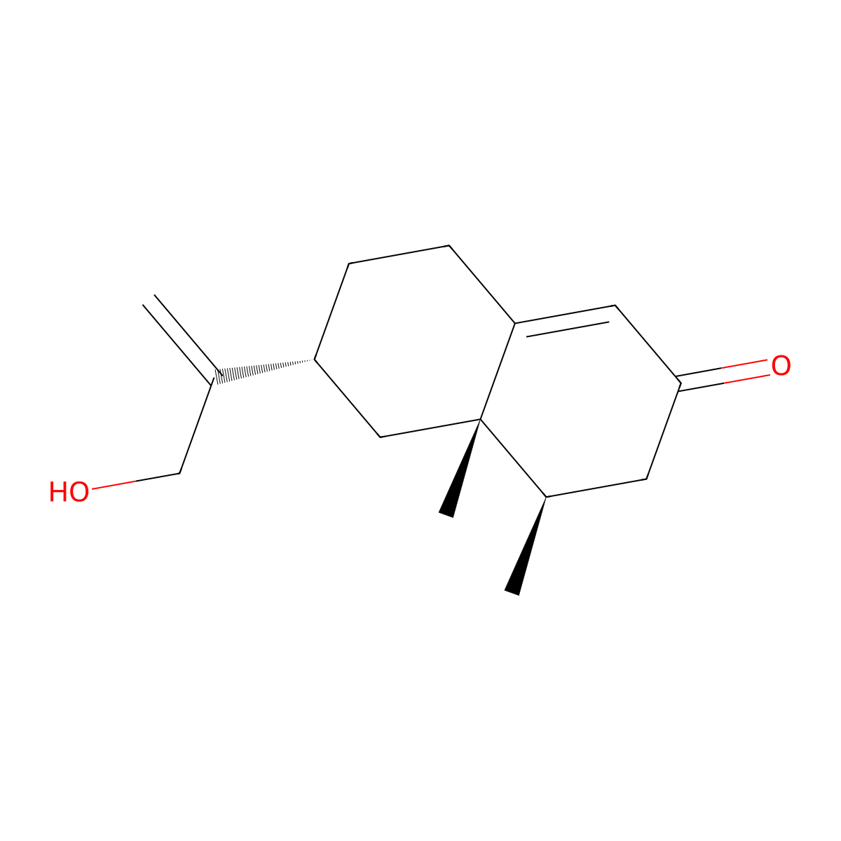 12-Hydroxynootkatone molecular structure, CAS 141695-86-5