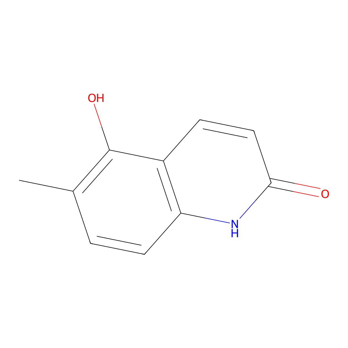 5-Hydroxy-6-methylquinolin-2(1H)-one molecular structure, CAS 141695-96-7