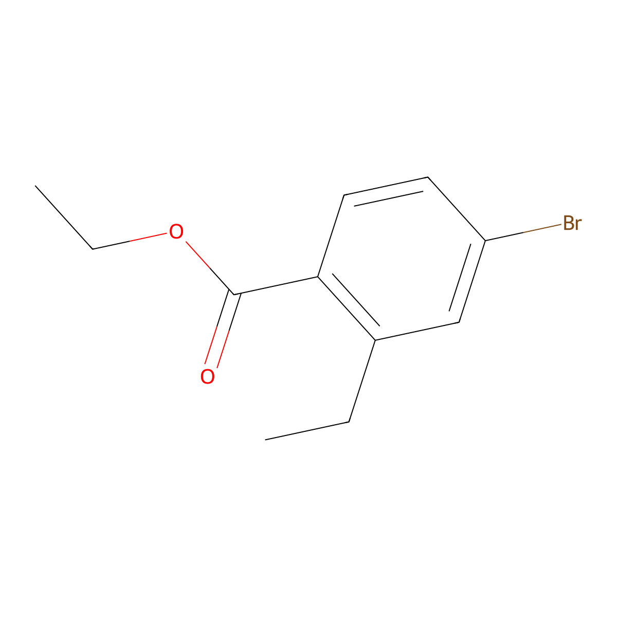 Ethyl 4-bromo-2-ethylbenzoate molecular structure, CAS 1416979-60-6