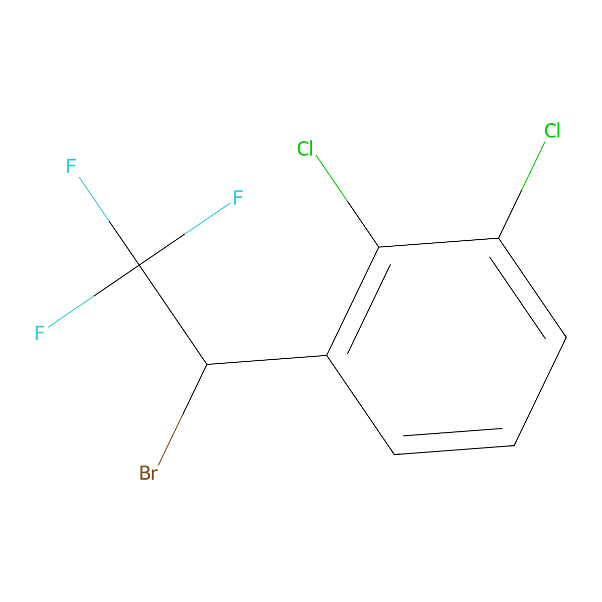 1-(1-Bromo-2,2,2-trifluoroethyl)-2,3-dichlorobenzene molecular structure, CAS 1416980-65-8