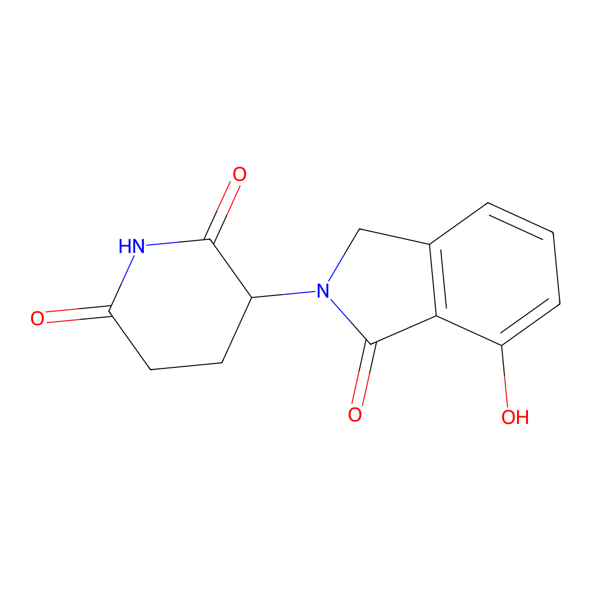 3-(7-Hydroxy-1-oxoisoindolin-2-yl)piperidine-2,6-dione molecular structure, CAS 1416990-10-7