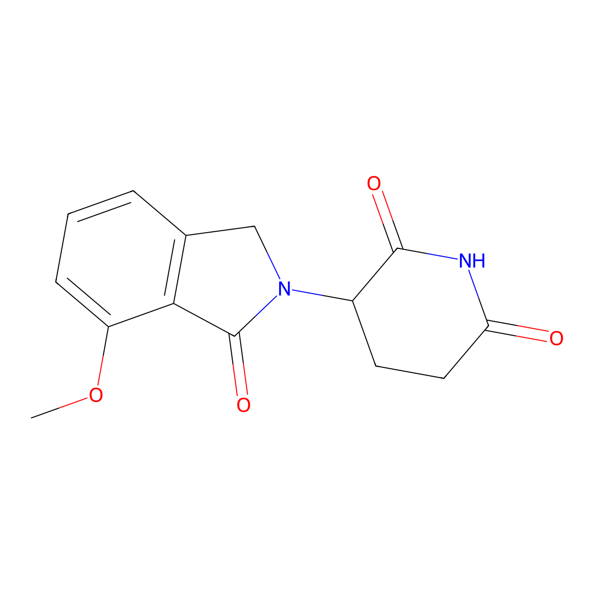 3-(7-Methoxy-1-oxoisoindolin-2-yl)piperidine-2,6-dione molecular structure, CAS 1416990-15-2