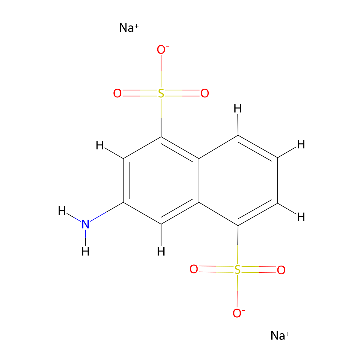 1,5-Naphthalenedisulfonic acid, 3-amino-, sodium salt (1:?) molecular structure, CAS 14170-43-5