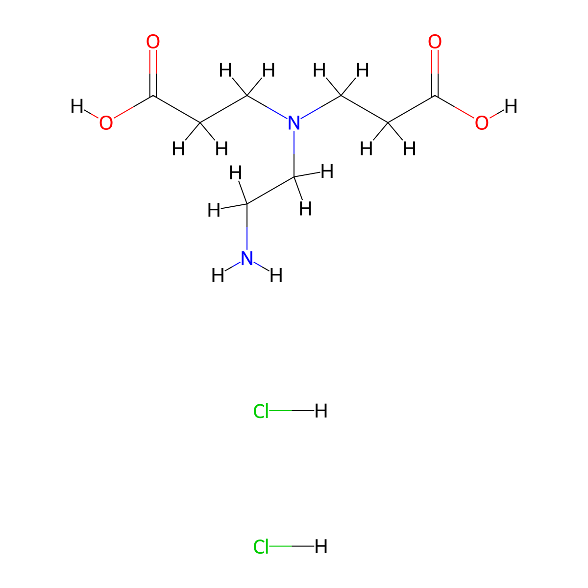 3-[(2-Aminoethyl)(2-carboxyethyl)amino]propanoic acid dihydrochloride molecular structure, CAS 141702-92-3