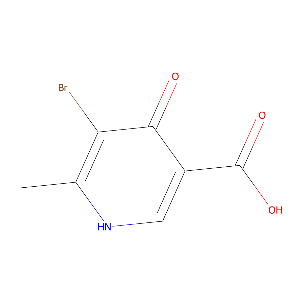 5-Bromo-4-hydroxy-6-methylpyridine-3-carboxylic acid molecular structure, CAS 141703-16-4