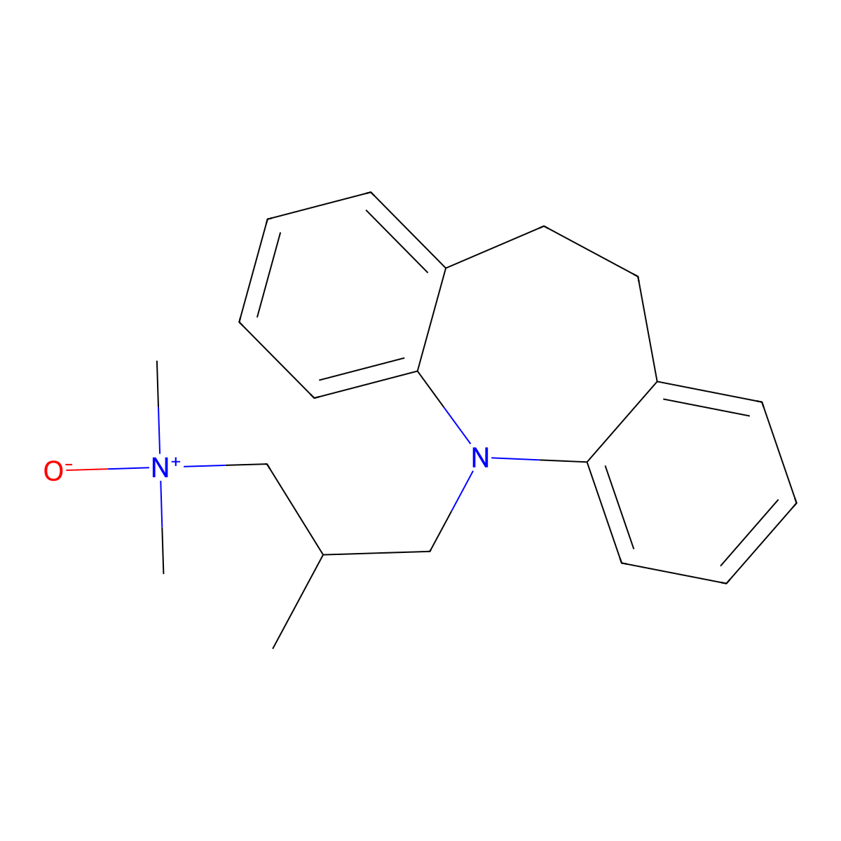 Trimipramine N-oxide molecular structure, CAS 14171-70-1
