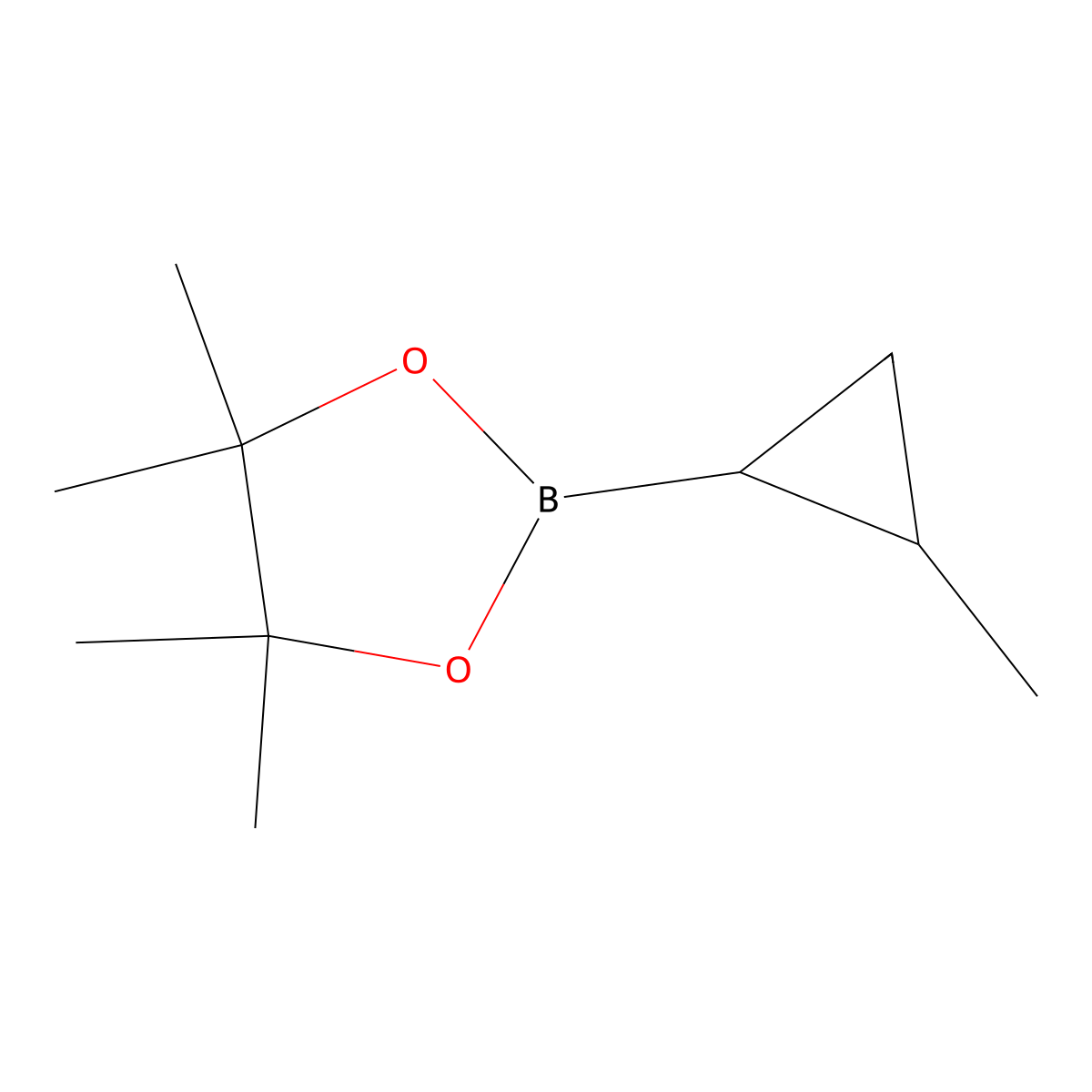 trans-2-Methyl-cyclopropylBoronicAcidPinacolEster molecular structure, CAS 1417175-72-4