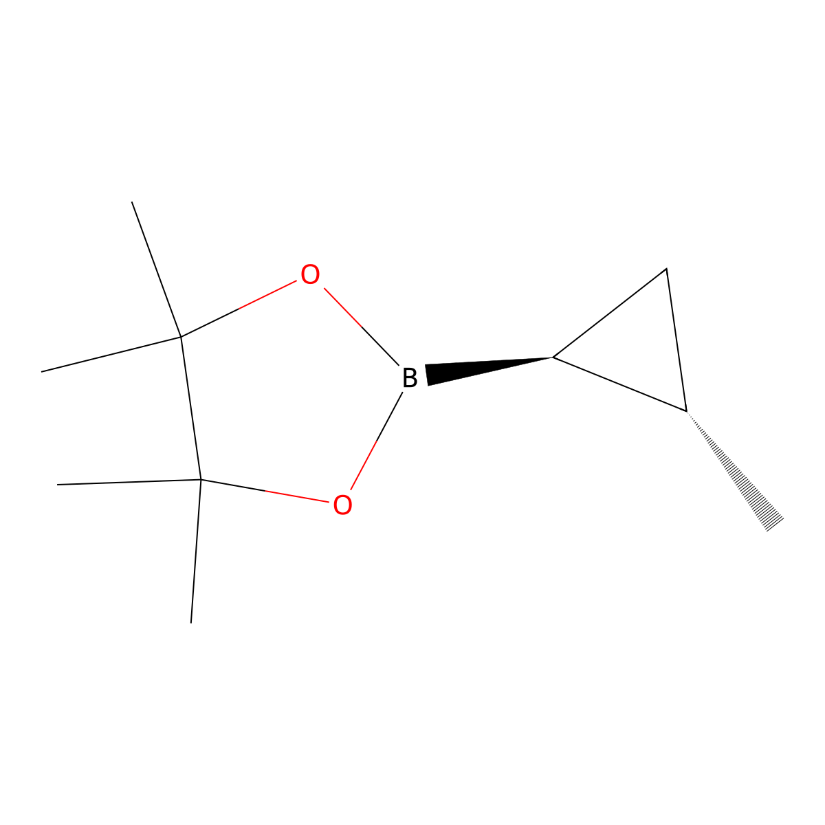 trans-2-Methyl-cyclopropylBoronicAcidPinacolEster molecular structure, CAS 1417175-72-4