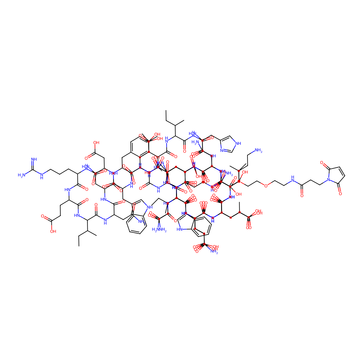 Albuvirtide molecular structure, CAS 1417179-66-8