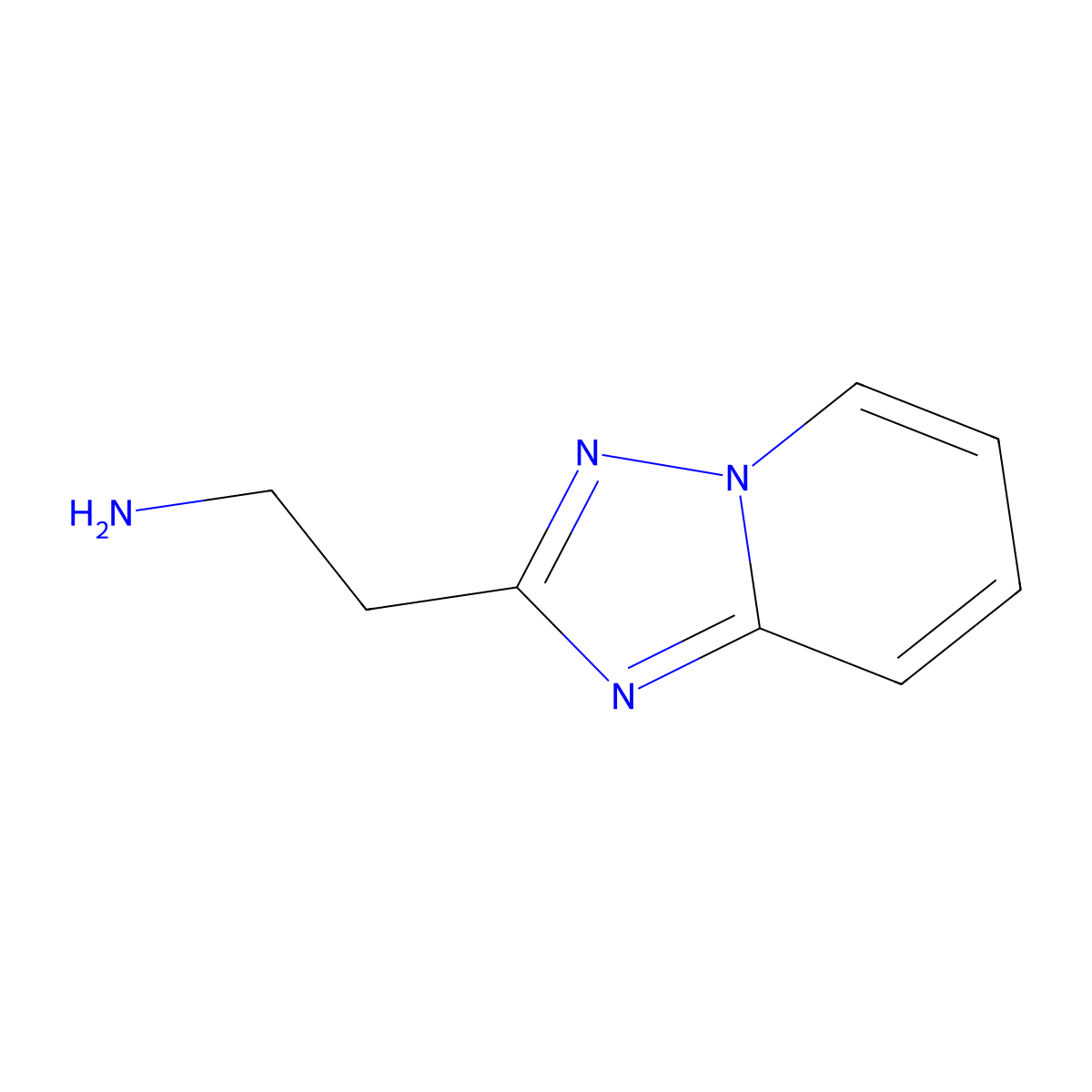 2-([1,2,4]Triazolo[1,5-a]pyridin-2-yl)ethanamine molecular structure, CAS 1417189-80-0