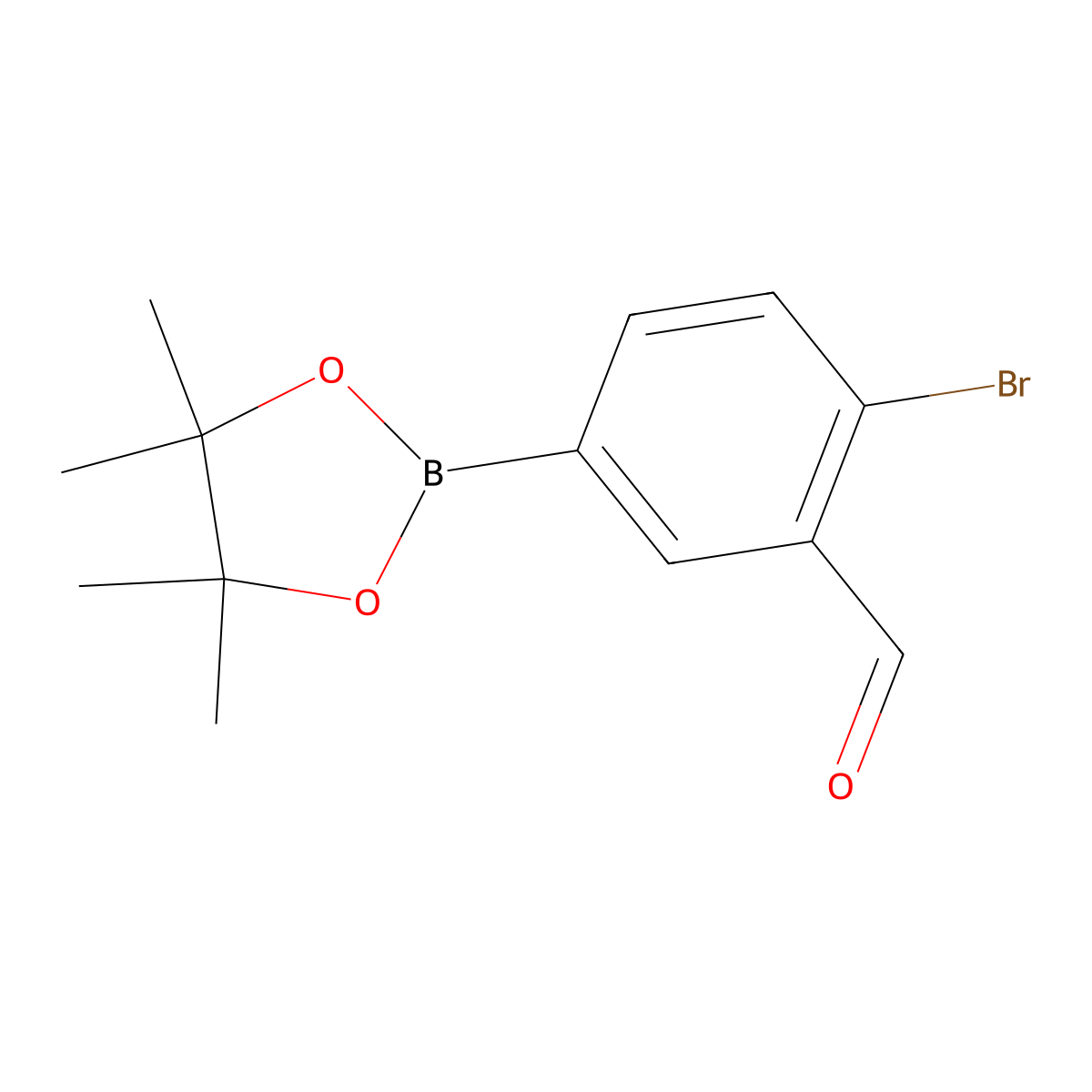 4-Bromo-3-formylphenylboronic acid pinacol ester molecular structure, CAS 1417200-36-2
