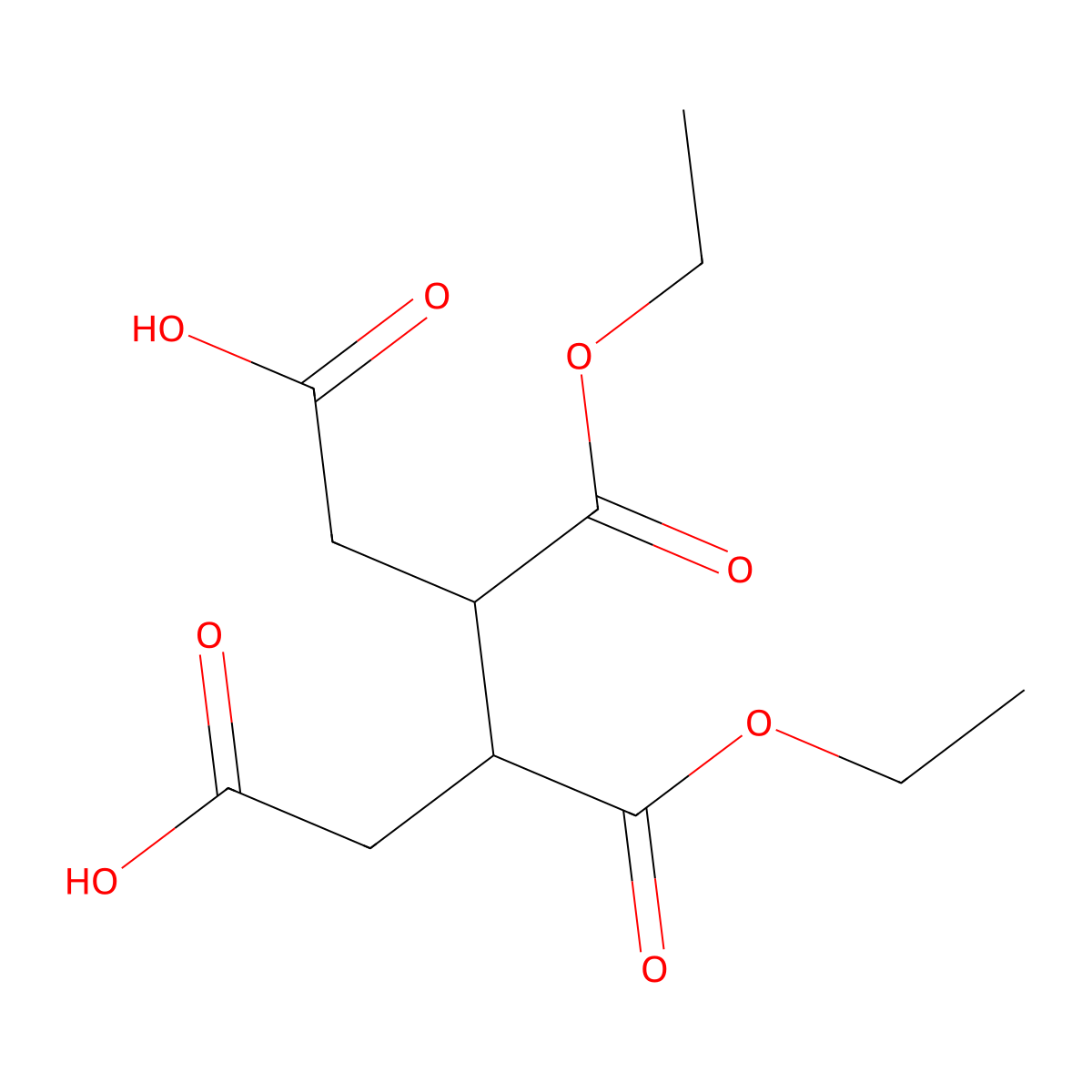 (3R,4S)-3,4-Bis(ethoxycarbonyl)hexanedioic acid molecular structure, CAS 1417201-88-7