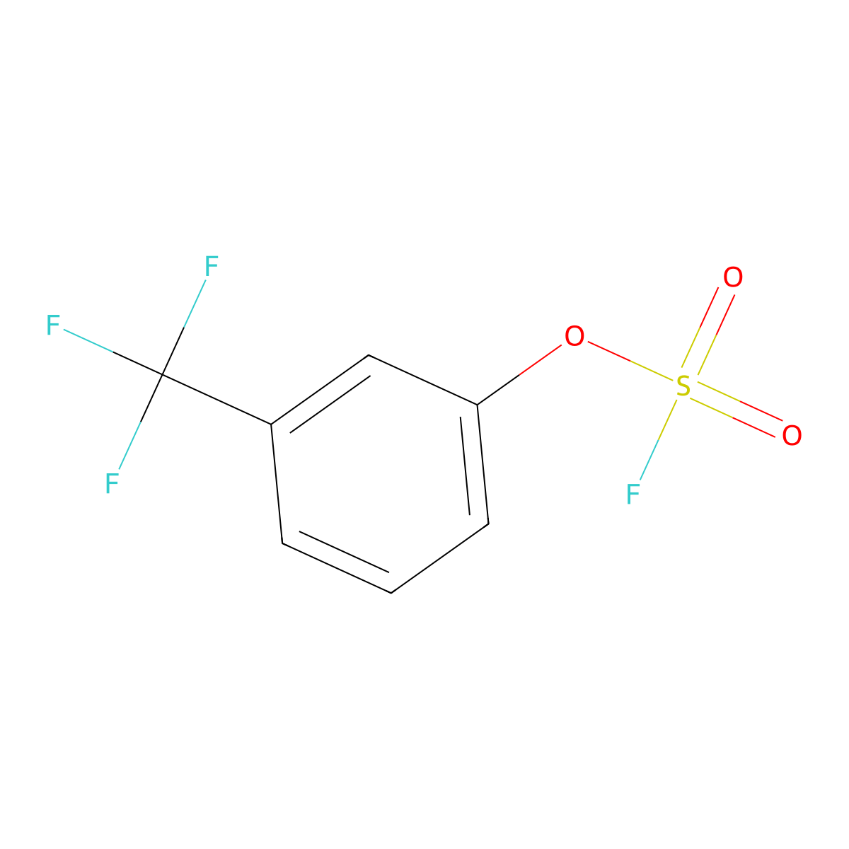 3-(Trifluoromethyl)phenyl fluorosulfonate molecular structure, CAS 1417220-63-3