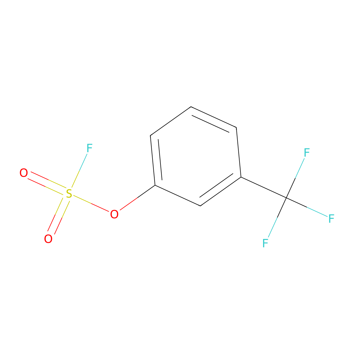 3-(Trifluoromethyl)phenyl fluorosulfonate molecular structure, CAS 1417220-63-3