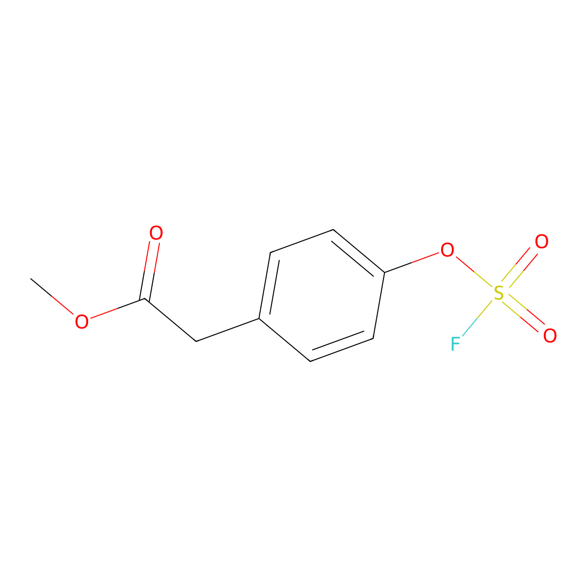 Methyl 4-[(fluorosulfonyl)oxy]benzeneacetate molecular structure, CAS 1417220-65-5