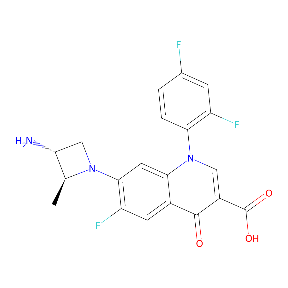 Cetefloxacin molecular structure, CAS 141725-88-4