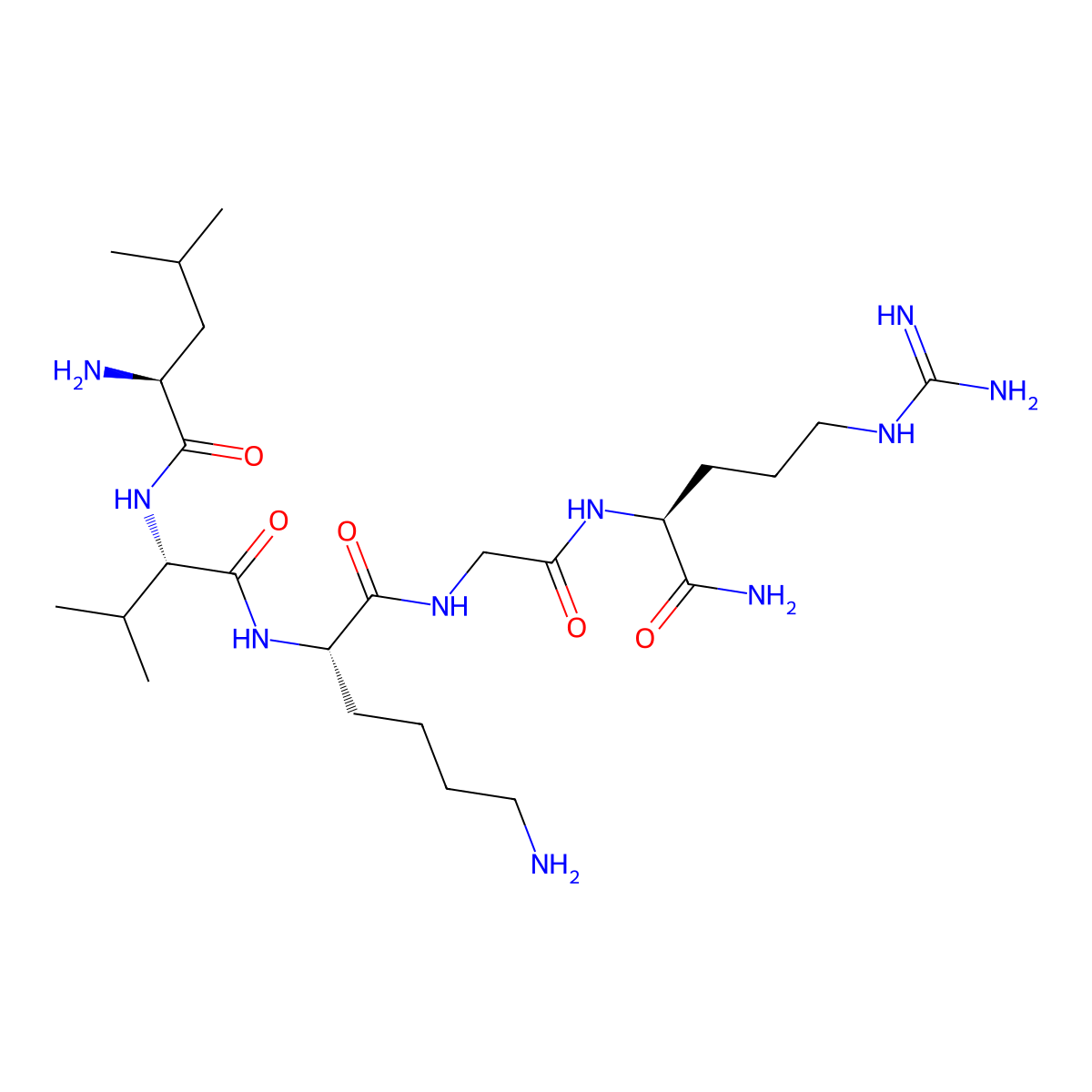 GLP-1(32-36)amide molecular structure, CAS 1417302-71-6