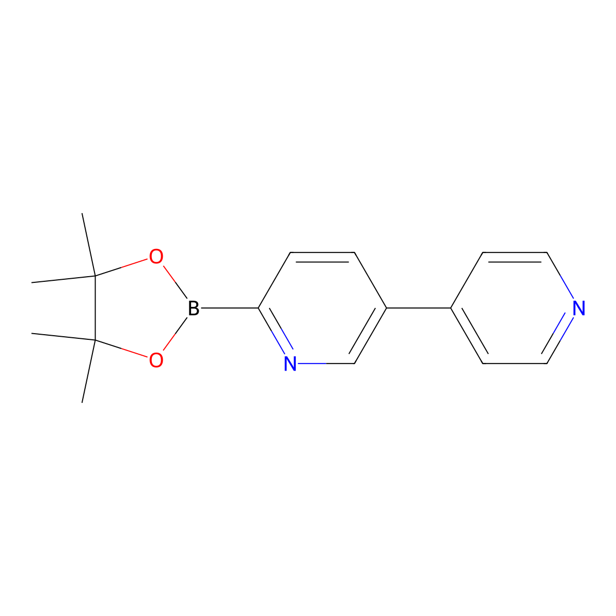 5-(4-Pyridyl)pyridine-2-boronic acid pinacol ester molecular structure, CAS 1417306-71-8