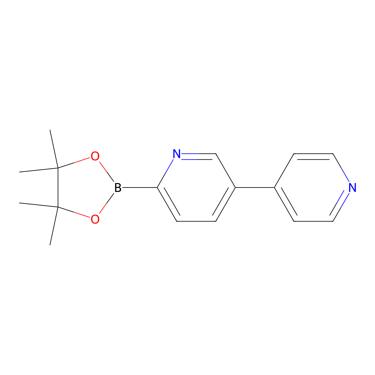 5-(4-Pyridyl)pyridine-2-boronic acid pinacol ester molecular structure, CAS 1417306-71-8