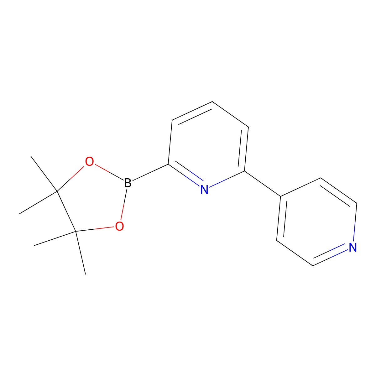 6-(4,4,5,5-Tetramethyl-1,3,2-dioxaborolan-2-yl)-2,4'-bipyridine molecular structure, CAS 1417334-06-5
