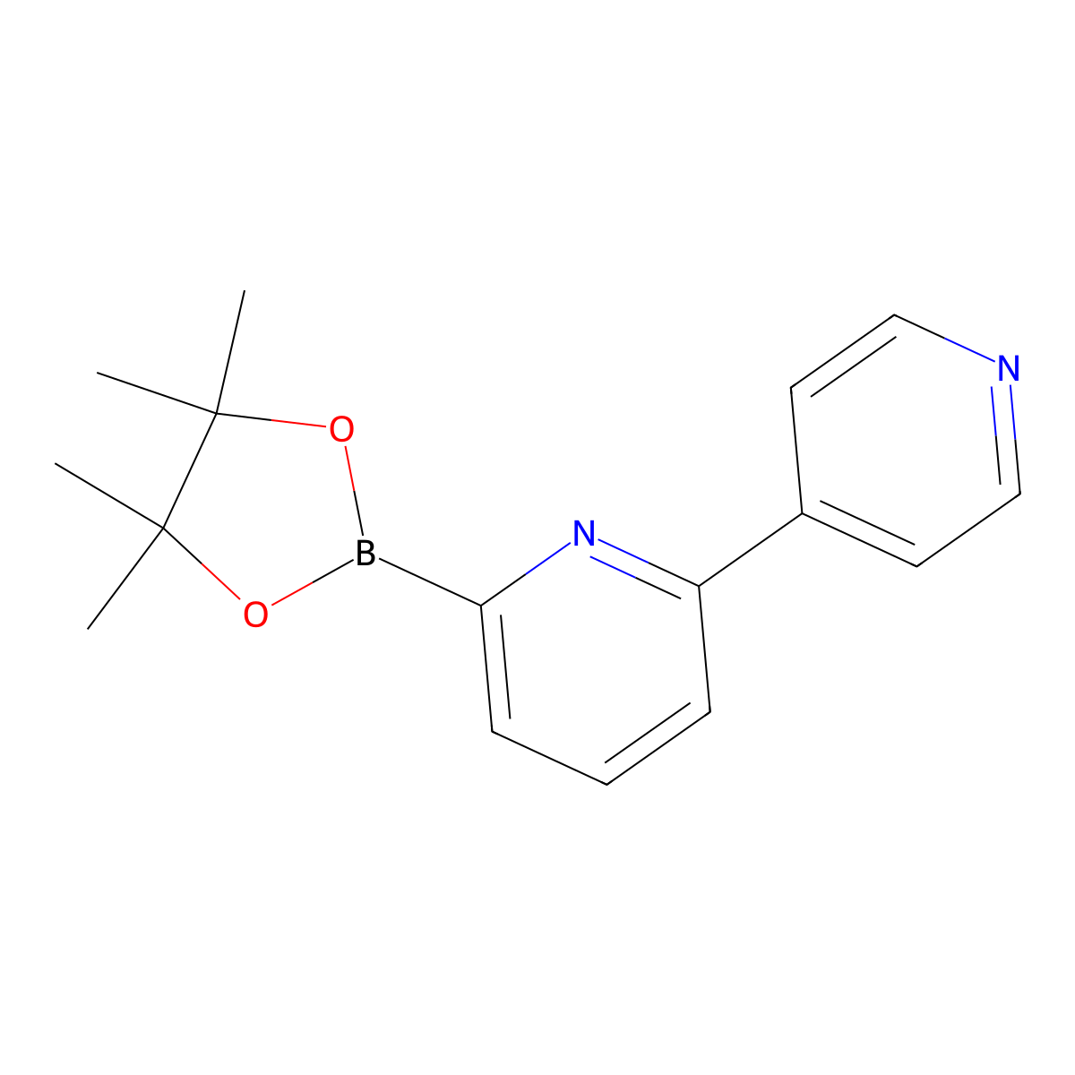 6-(4,4,5,5-Tetramethyl-1,3,2-dioxaborolan-2-yl)-2,4'-bipyridine molecular structure, CAS 1417334-06-5