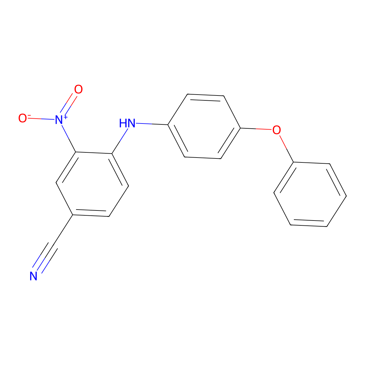 3-Nitro-4-[(4-phenoxyphenyl)amino]benzonitrile molecular structure, CAS 1417351-89-3