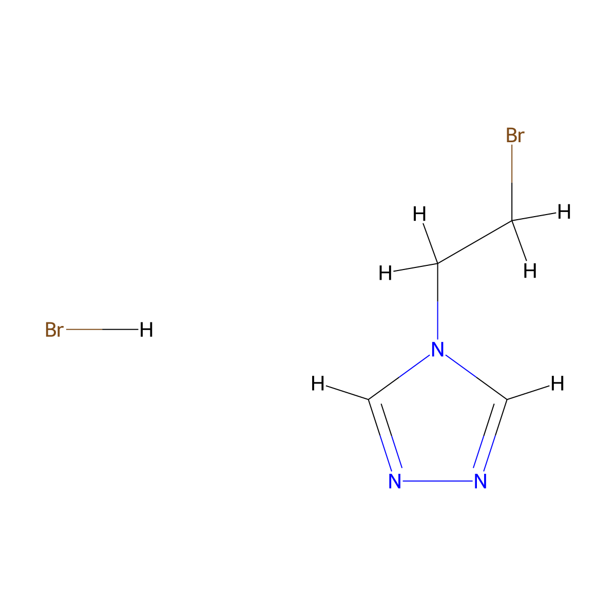 4-(2-Bromoethyl)-4H-1,2,4-triazole hydrobromide molecular structure, CAS 1417360-85-0