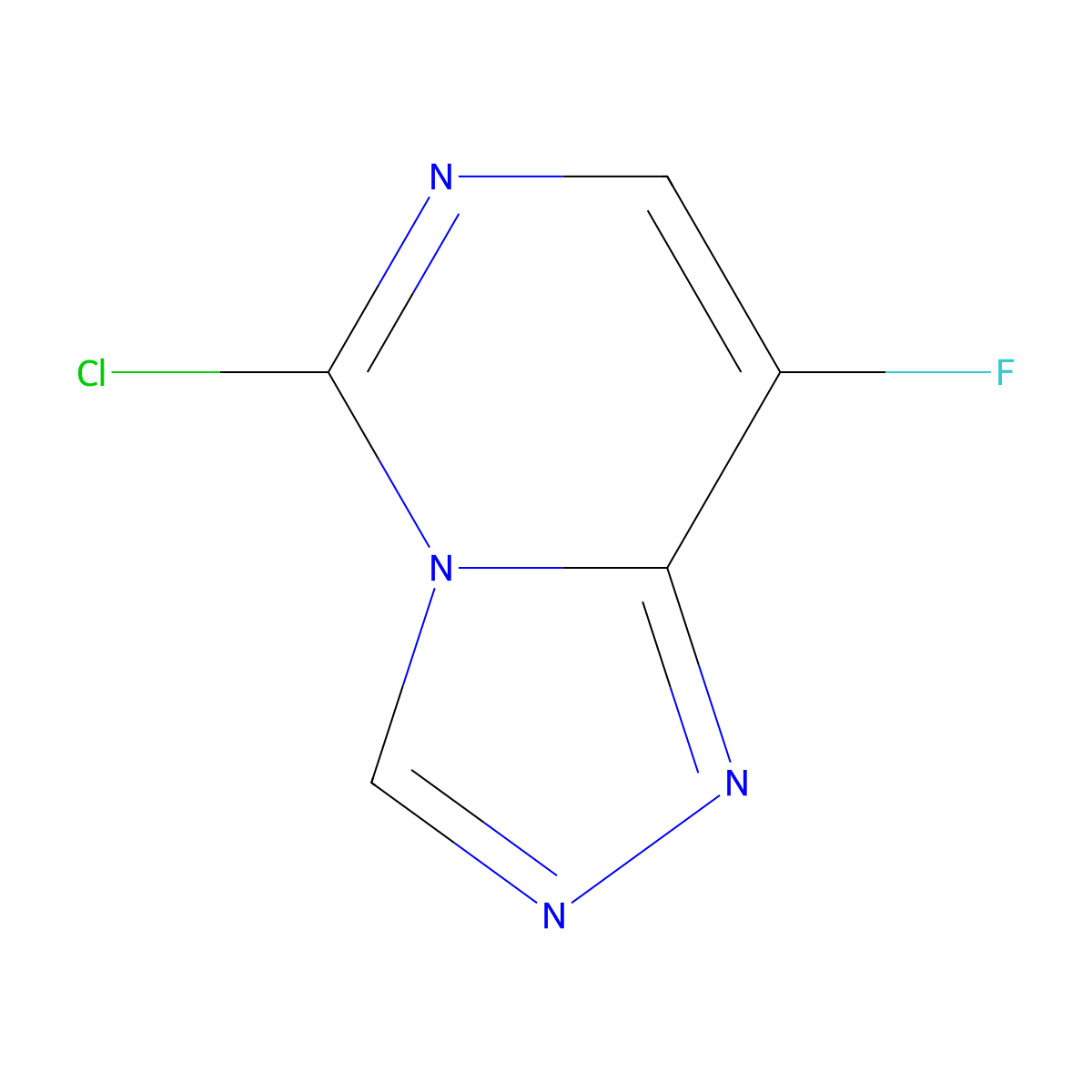 5-Chloro-8-fluoro[1,2,4]triazolo[4,3-c]pyrimidine molecular structure, CAS 1417360-98-5