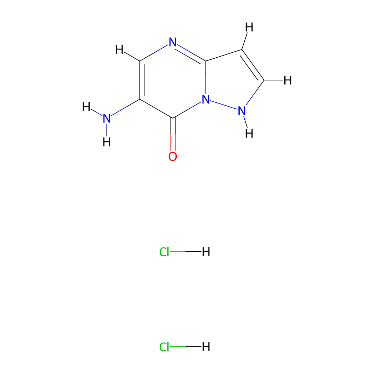 6-Aminopyrazolo[1,5-a]pyrimidin-7(1h)-one dihydrochloride molecular structure, CAS 1417363-24-6