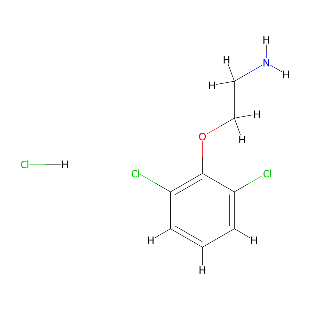 2-(2,6-Dichlorophenoxy)ethan-1-amine hydrochloride molecular structure, CAS 1417363-72-4