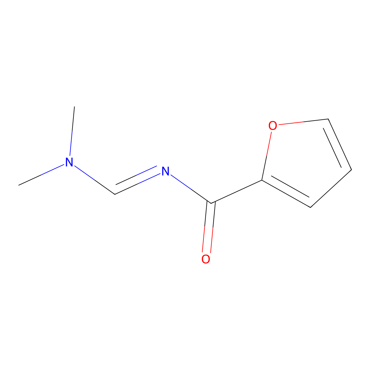 N-[(1E)-(dimethylamino)methylene]-2-furamide molecular structure, CAS 1417367-79-3