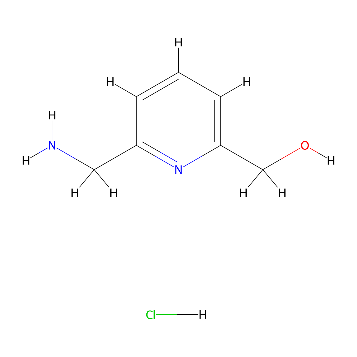 (6-(Aminomethyl)pyridin-2-yl)methanol hydrochloride molecular structure, CAS 1417371-79-9