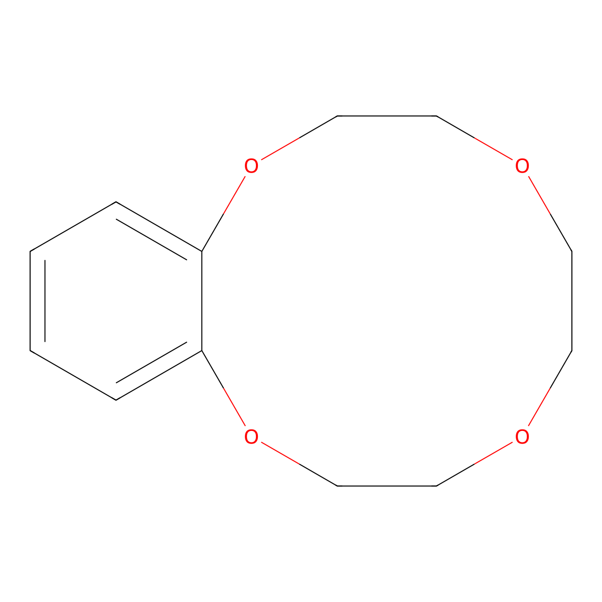Benzo-12-crown-4 molecular structure, CAS 14174-08-4