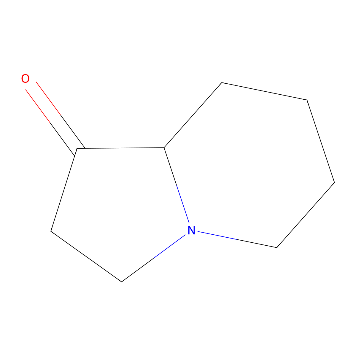 Octahydroindolizin-1-one molecular structure, CAS 14174-77-7